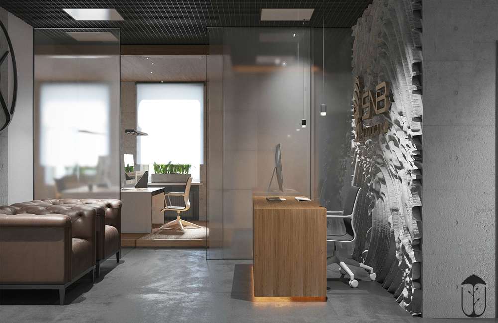 惠濟區貿易公司辦公室裝修設計效果圖