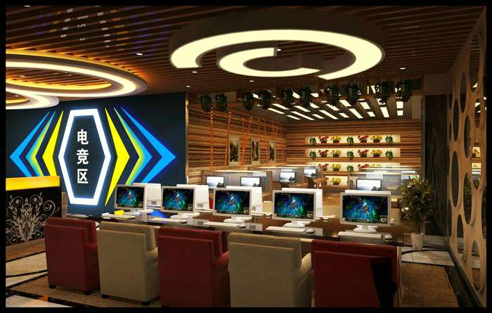 電競網(wǎng)咖裝修設(shè)計(jì)效果圖