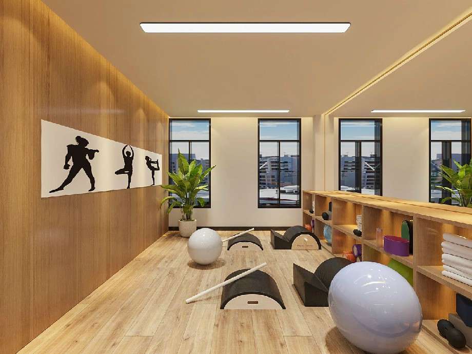 鄭州瑜伽館裝修設(shè)計效果圖