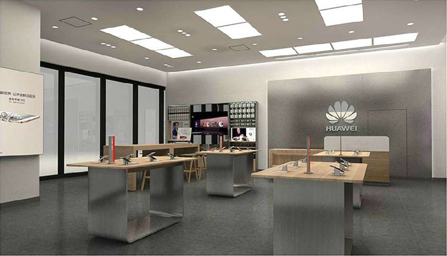 華為手機(jī)專(zhuān)賣(mài)店裝修設(shè)計(jì)效果圖