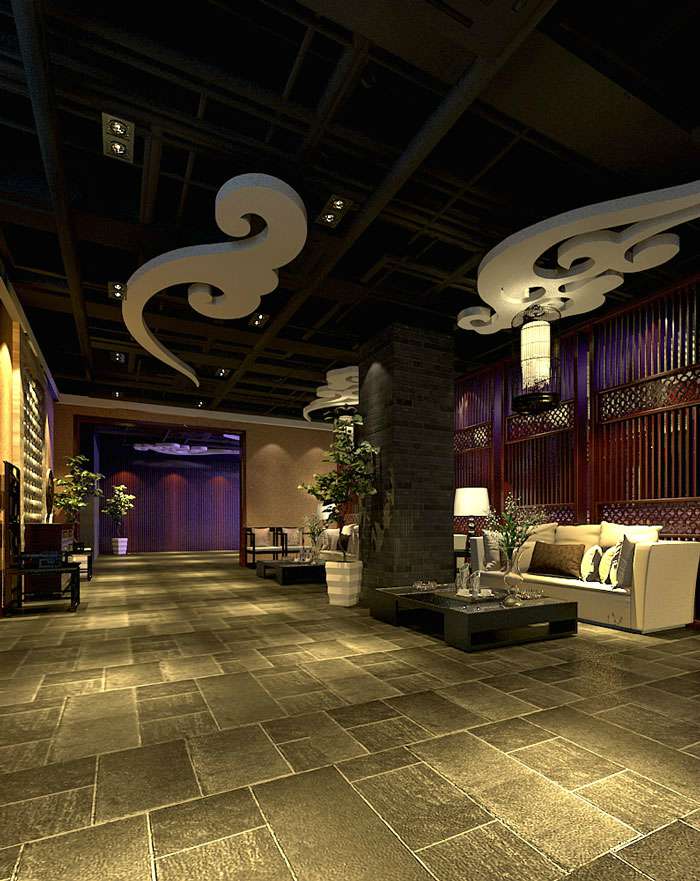 500平開封市火鍋店裝修設(shè)計(jì)效果圖