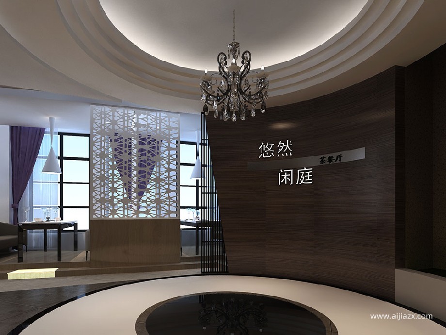 悠然茶餐廳裝修設(shè)計效果圖