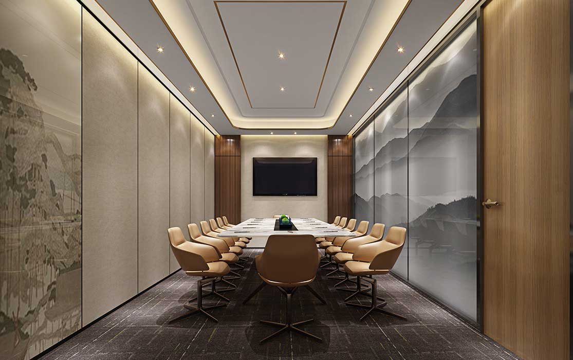 800平米現(xiàn)代風格辦公空間設計效果圖