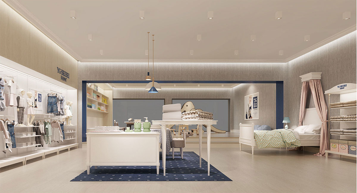 母嬰用品專賣店設計裝修效果圖