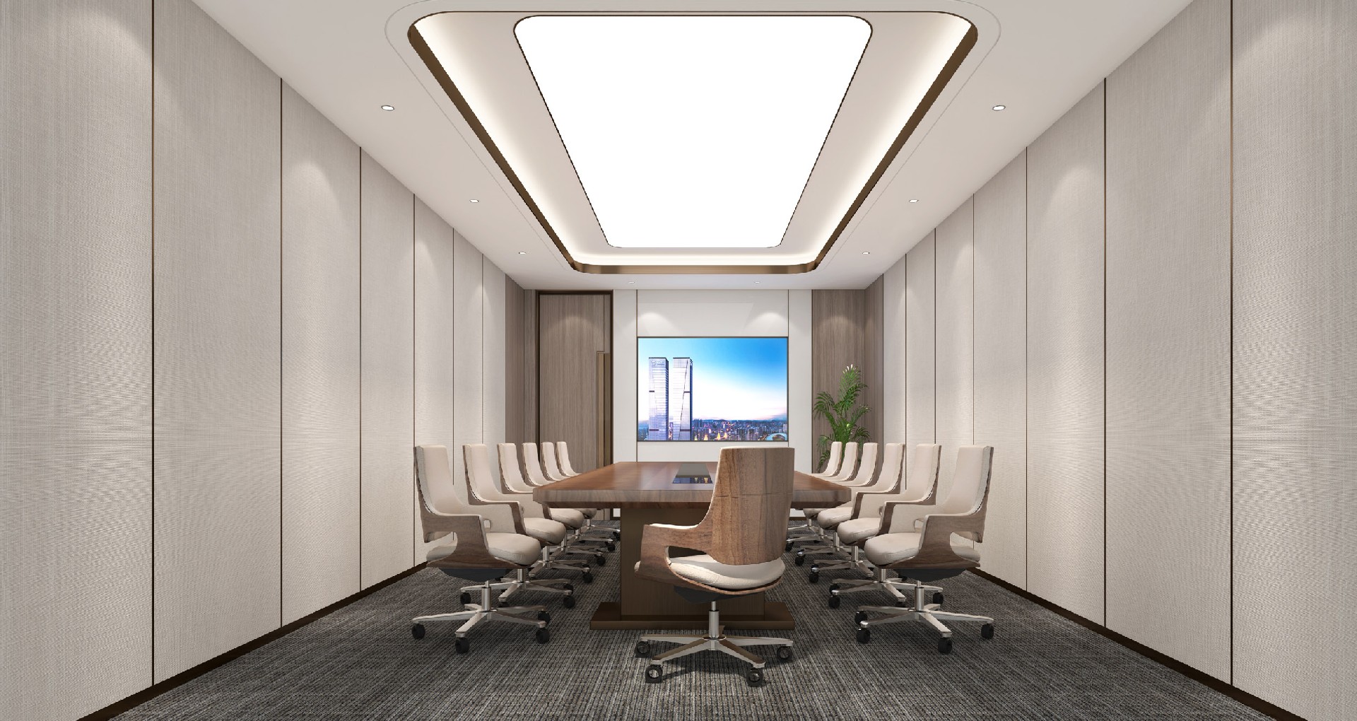 鄭州辦公室裝修-辦公空間設(shè)計效果圖