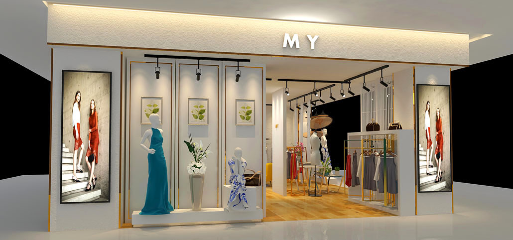 45平米女裝專(zhuān)賣(mài)店裝修設(shè)計(jì)效果圖