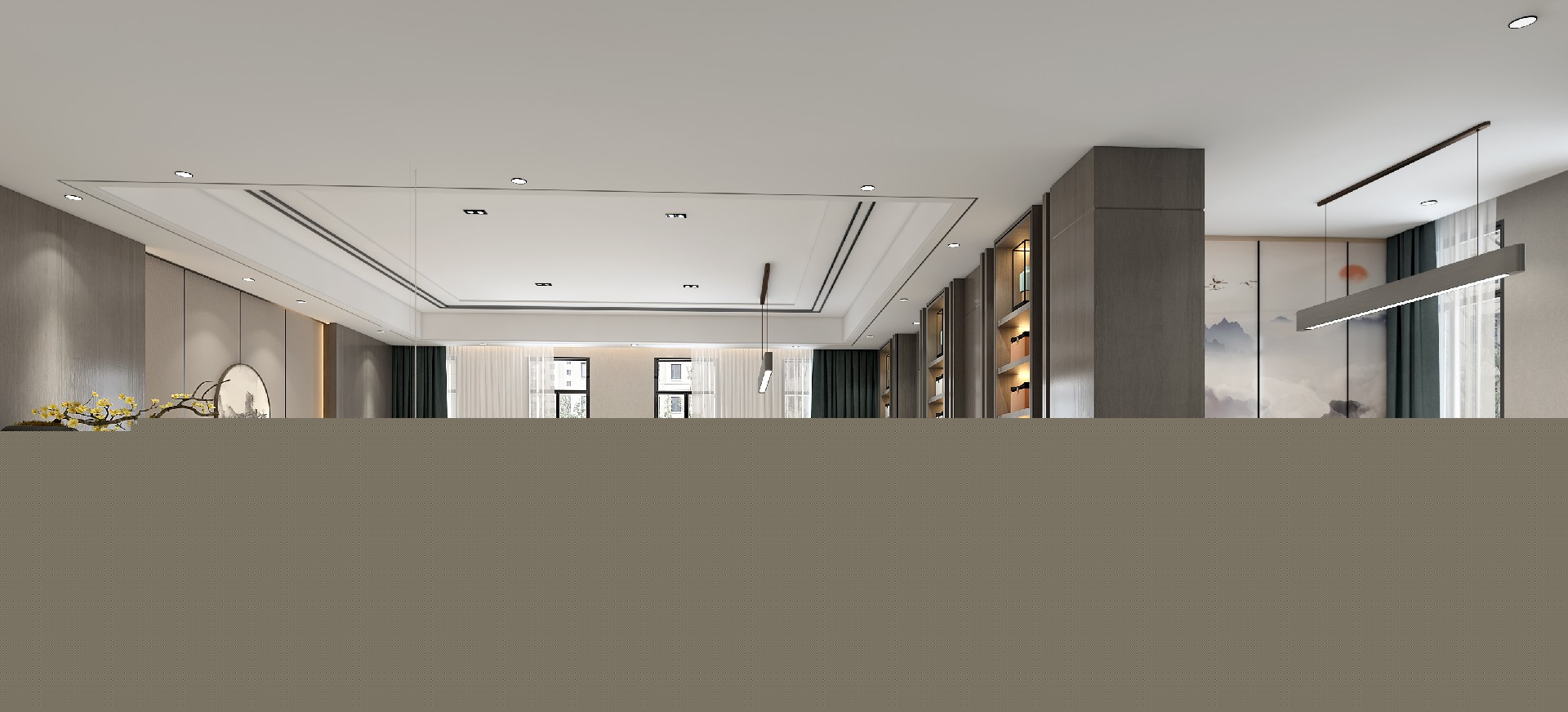 1500平米辦公室裝修設計效果圖