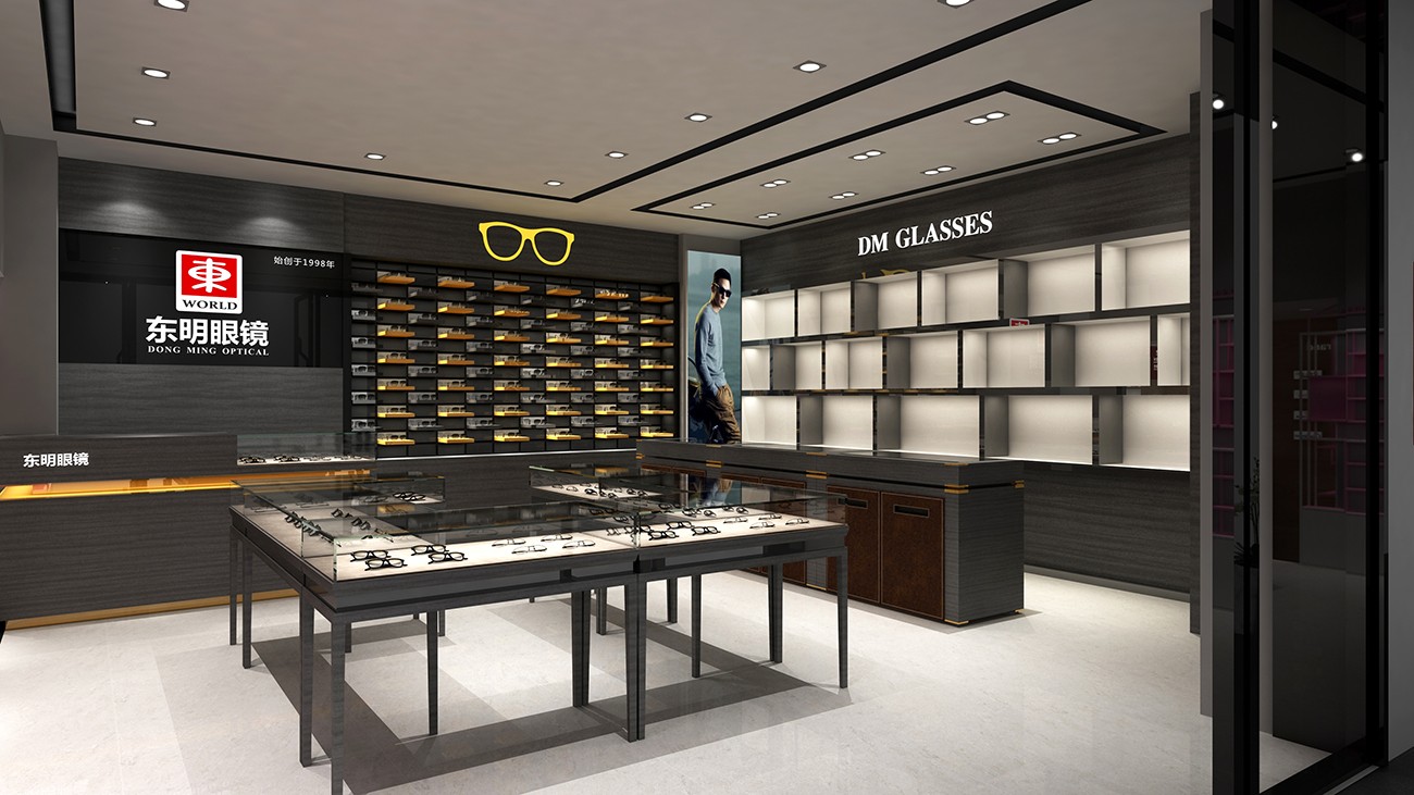 55平米眼鏡店設計裝修效果圖