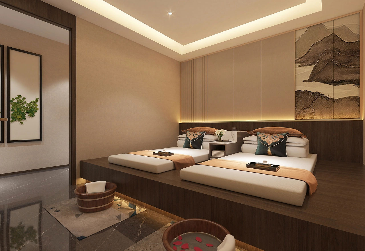 391平米鄭州足浴店設計裝修效果圖