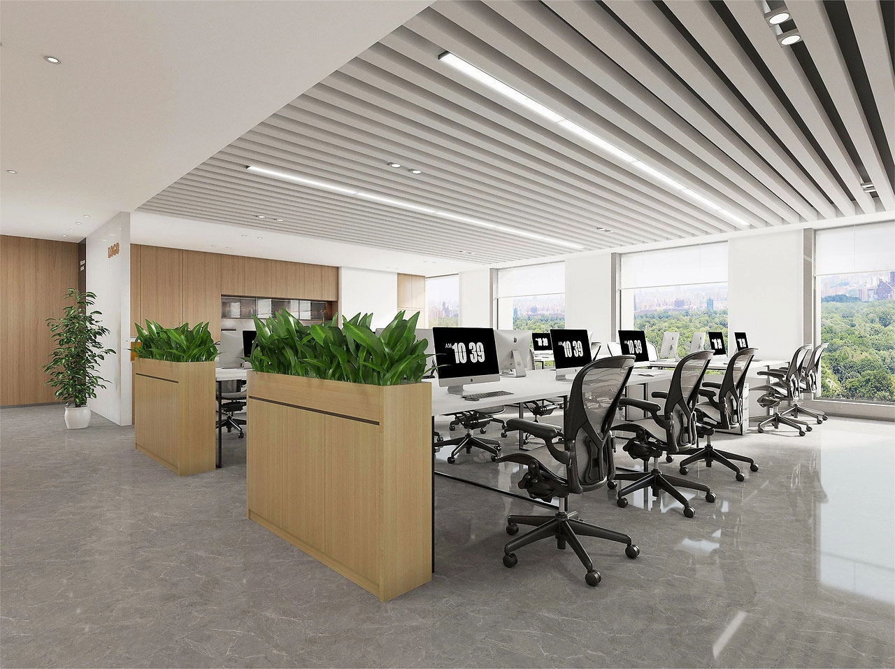 500平米鄭州辦公室裝修設(shè)計效果圖