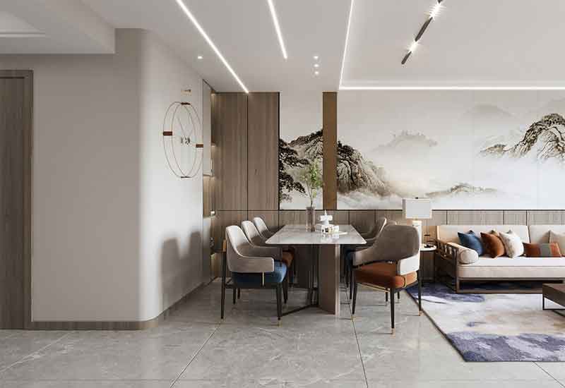 鄭州家裝設計：新中式風格的廚房設計與布局