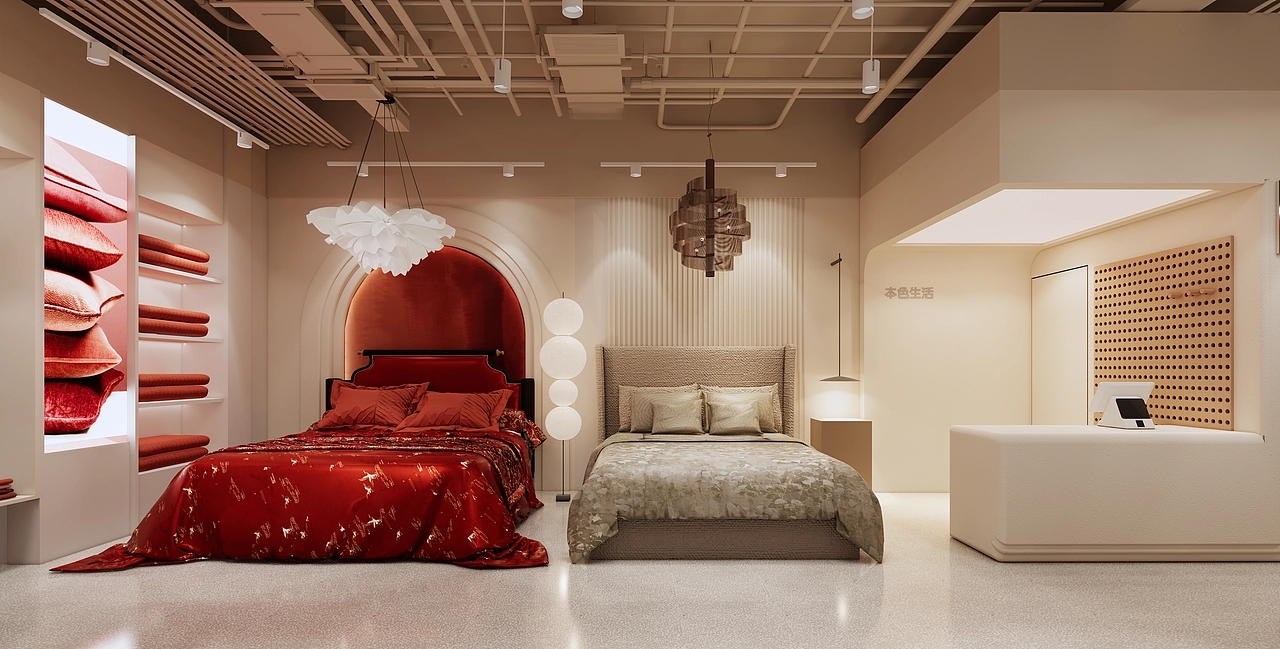 800平米鄭州家紡店面裝修設(shè)計(jì)效果圖