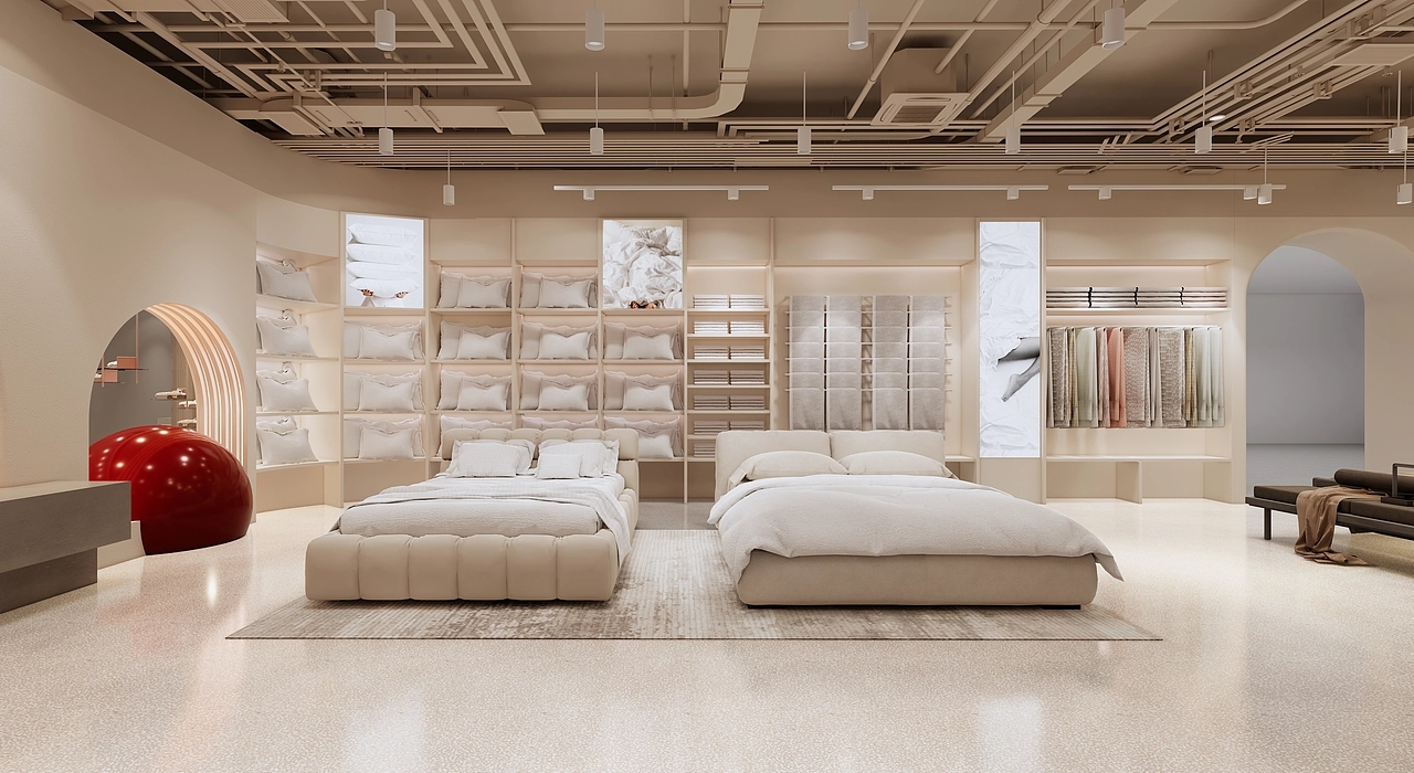 800平米鄭州家紡店面裝修設(shè)計(jì)效果圖