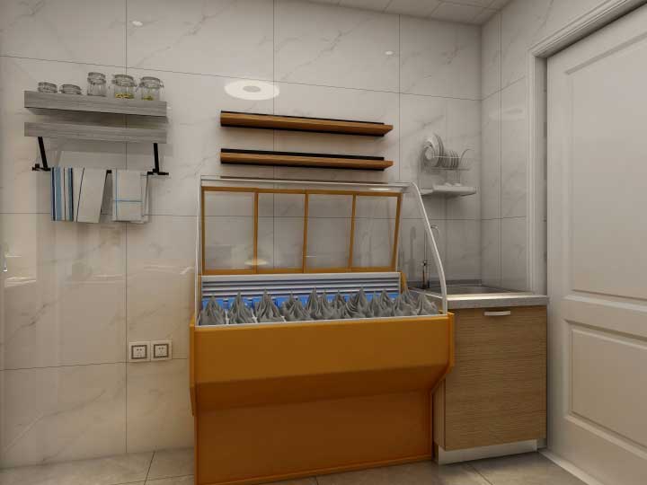 55平米快餐店裝修設計效果圖