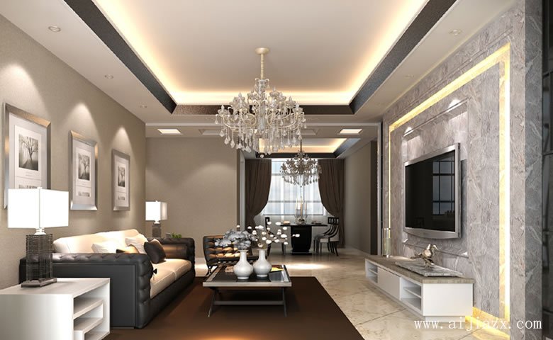 現(xiàn)代風格客餐廳裝修效果圖