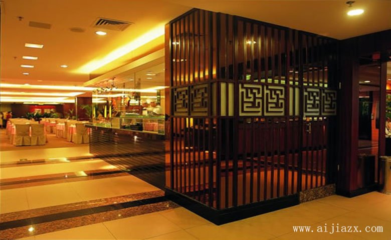 環境優雅的中式風格茶樓玄關裝修效果圖