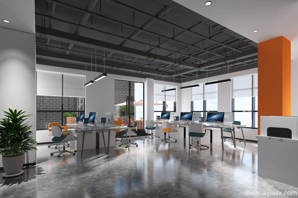 鄭州高新區美立方辦公室裝修設計案例
