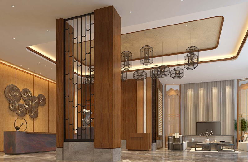 鄭州中式元素的商務(wù)酒店設(shè)計要點(diǎn)